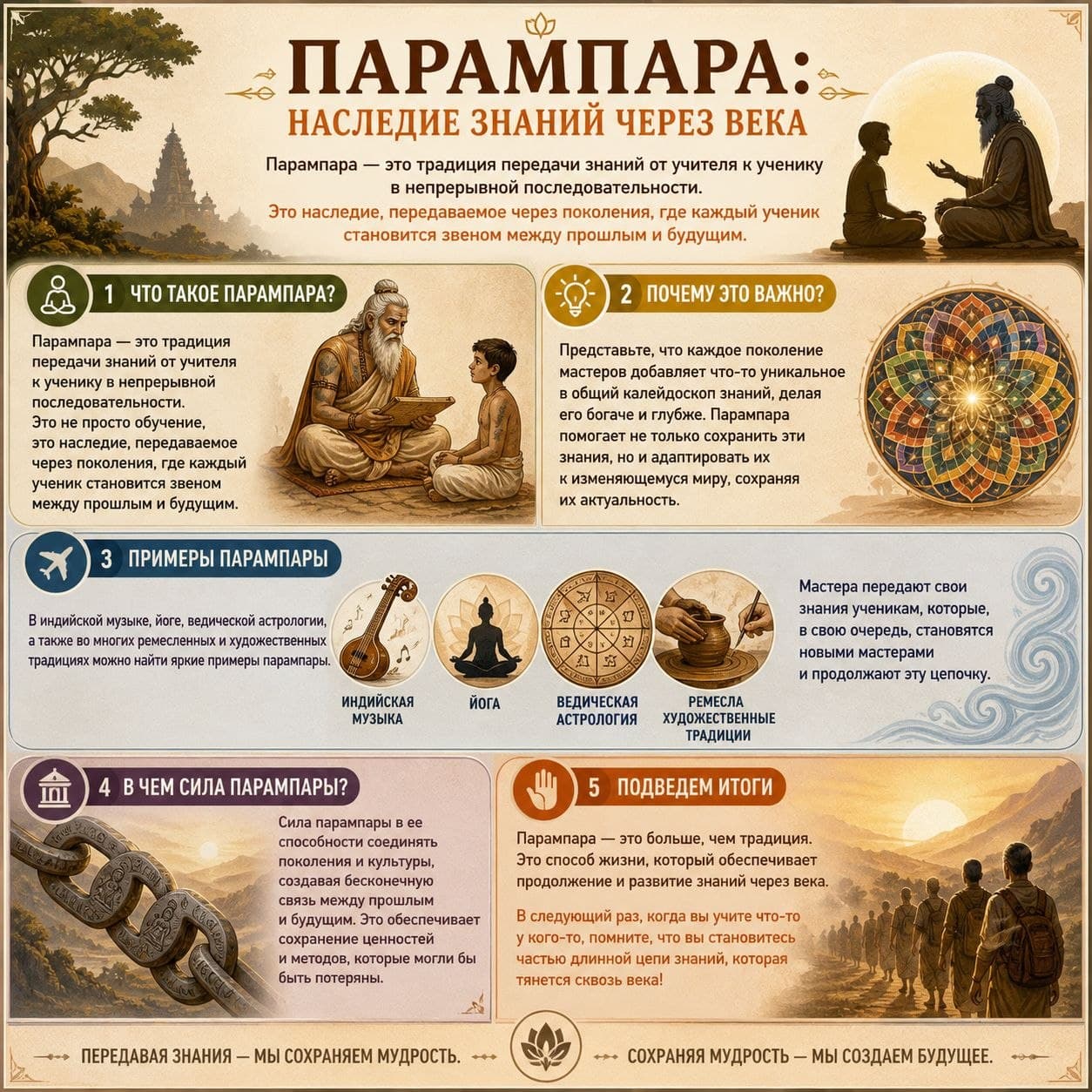 Парампара: наследие знаний через века