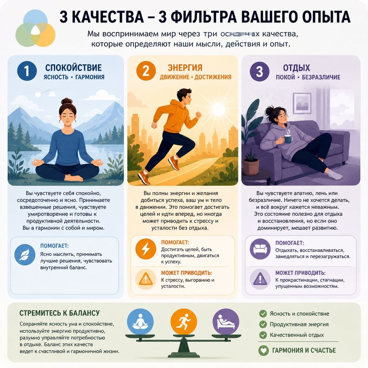 Три гуны: саттва, раджас и тамас