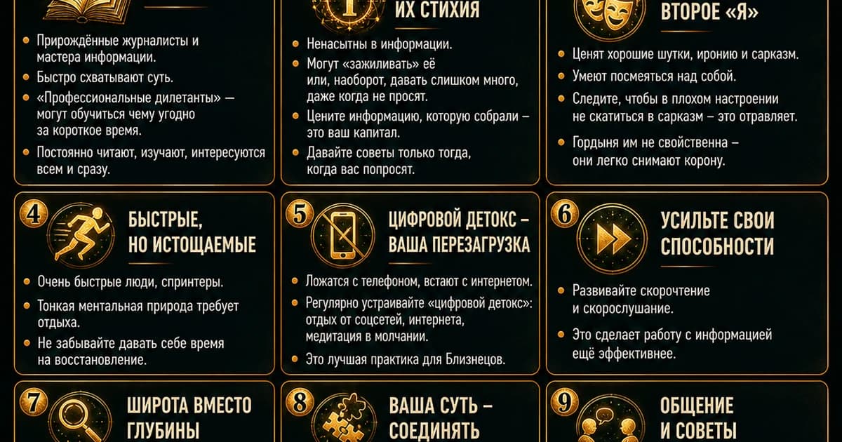 Восходящий знак Близнецы