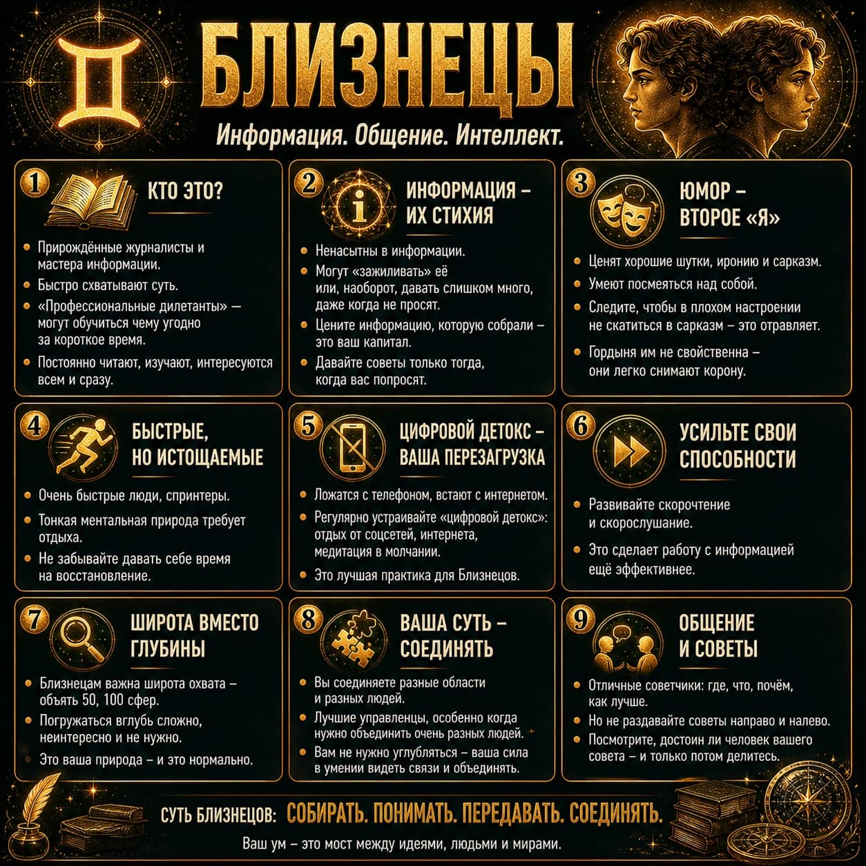 Восходящий знак Близнецы