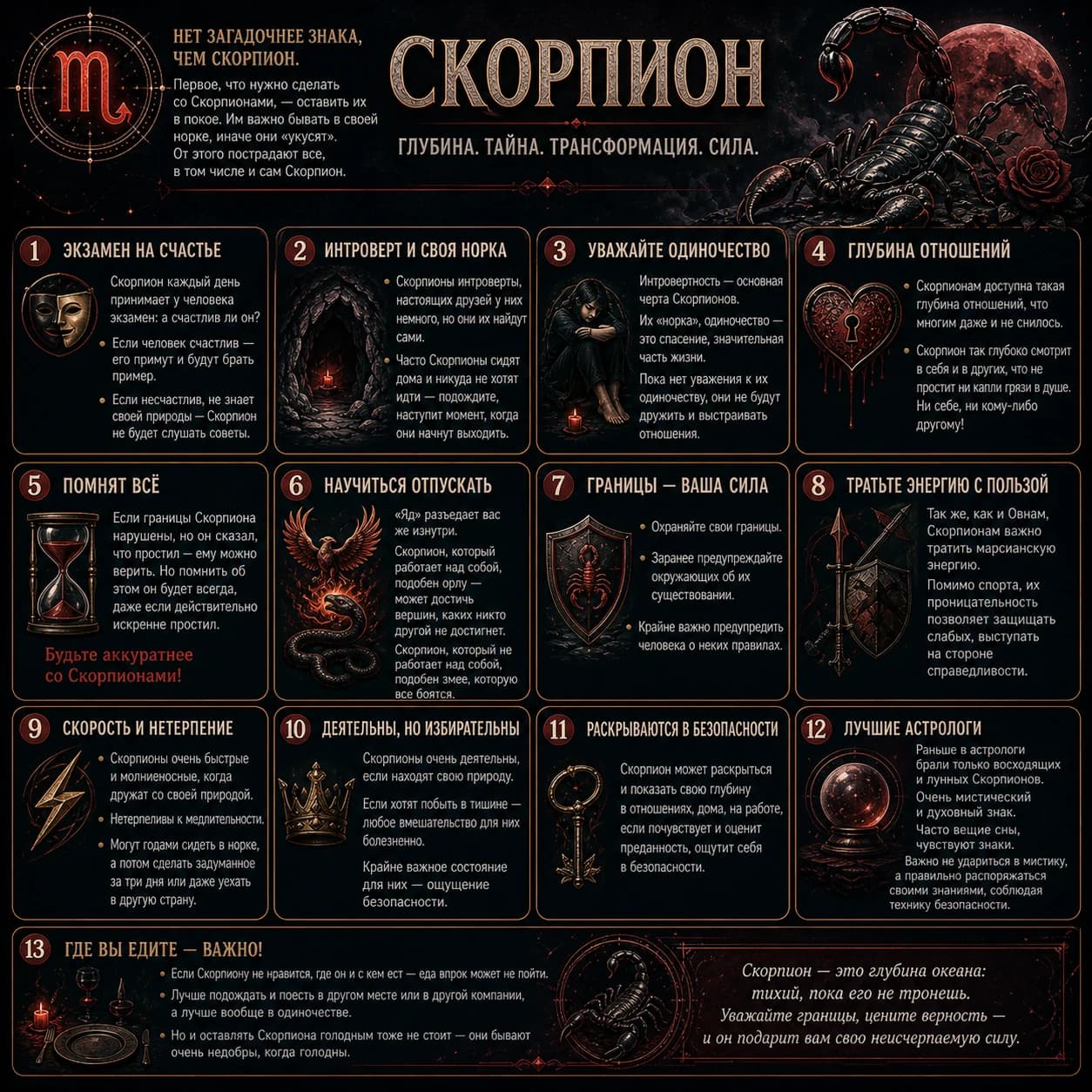 ♏ скорпион или вришчика