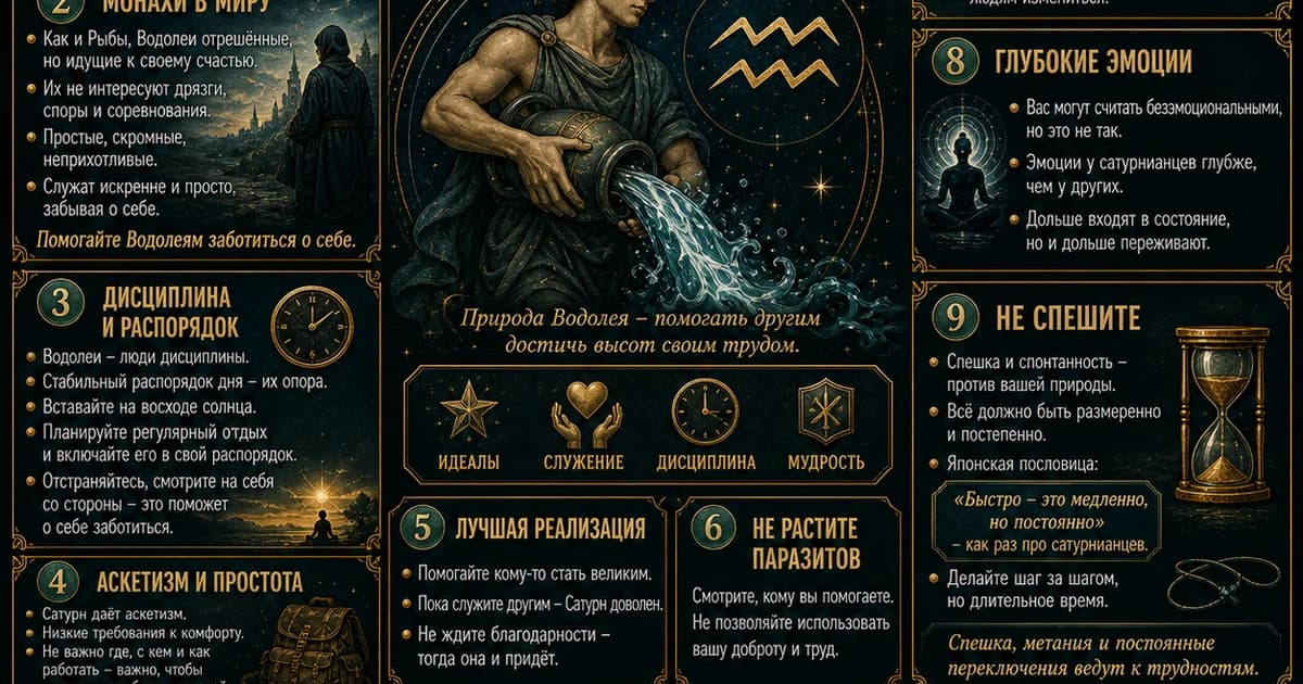 Восходящий знак Водолей